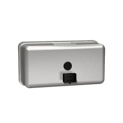 ASI 10-0345 Push Button, Wall Mount, Liquid Soap Dispenser, Stainless Steel, Horizontal