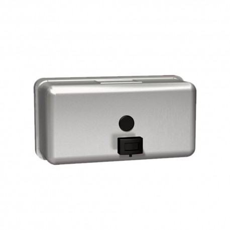 ASI (10-0345) Push Button, Wall Mount, Liquid Soap Dispenser, Stainless Steel, Horizontal