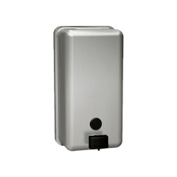 ASI 10-0347 Bouton poussoir, distributeur de savon liquide, acier inoxydable, vertical