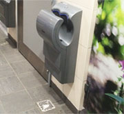 seche-mains Dyson Airblade AB14 avec drain